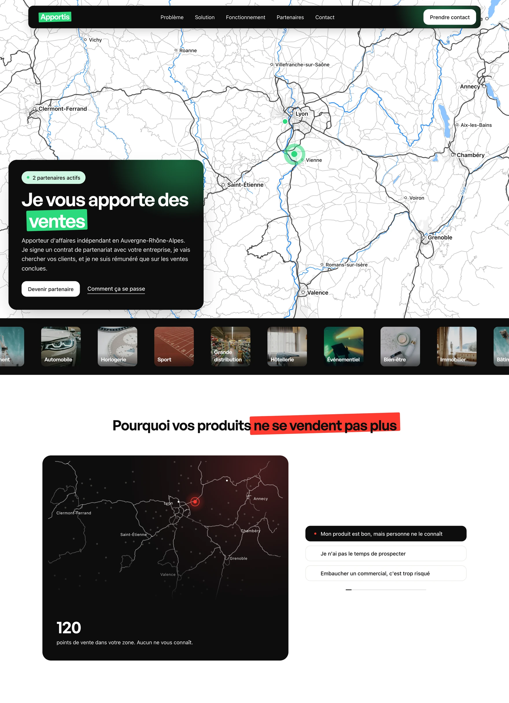 Site de Hugo B., Apporteur d'affaires