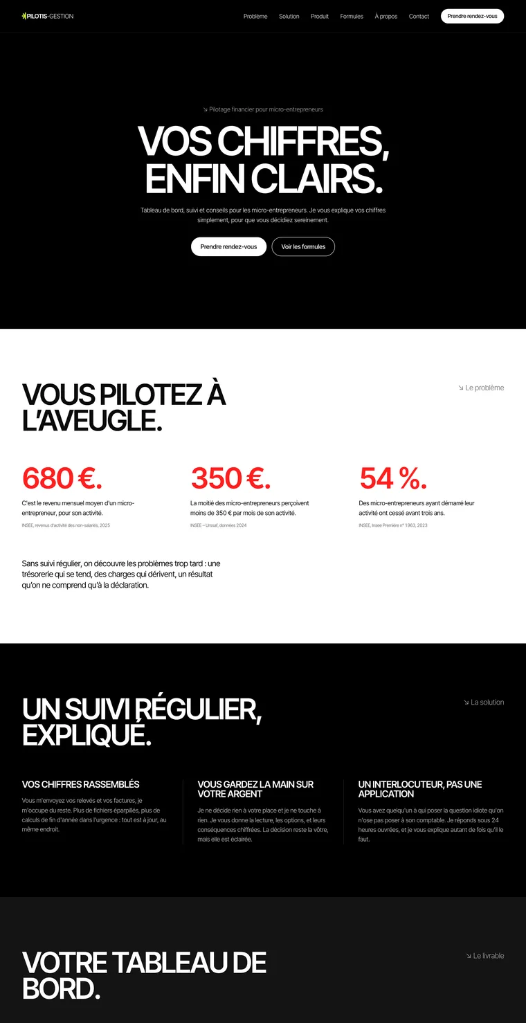 Site d'Emilien – version ordinateur