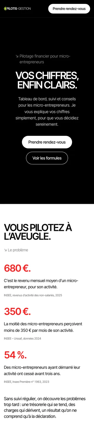 Site d'Emilien – version mobile